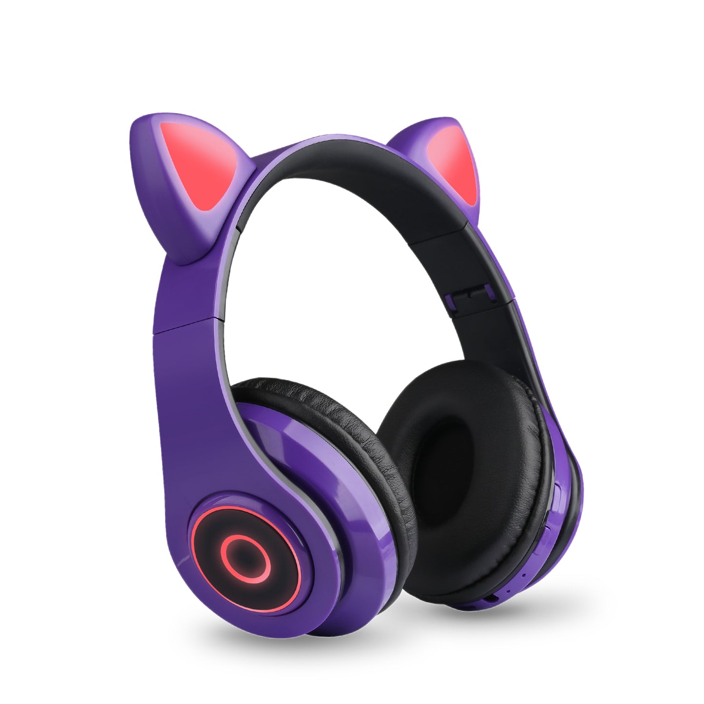 Audífonos Bluetooth con Orejas de Gato LED – Iluminación de 7 Colores
