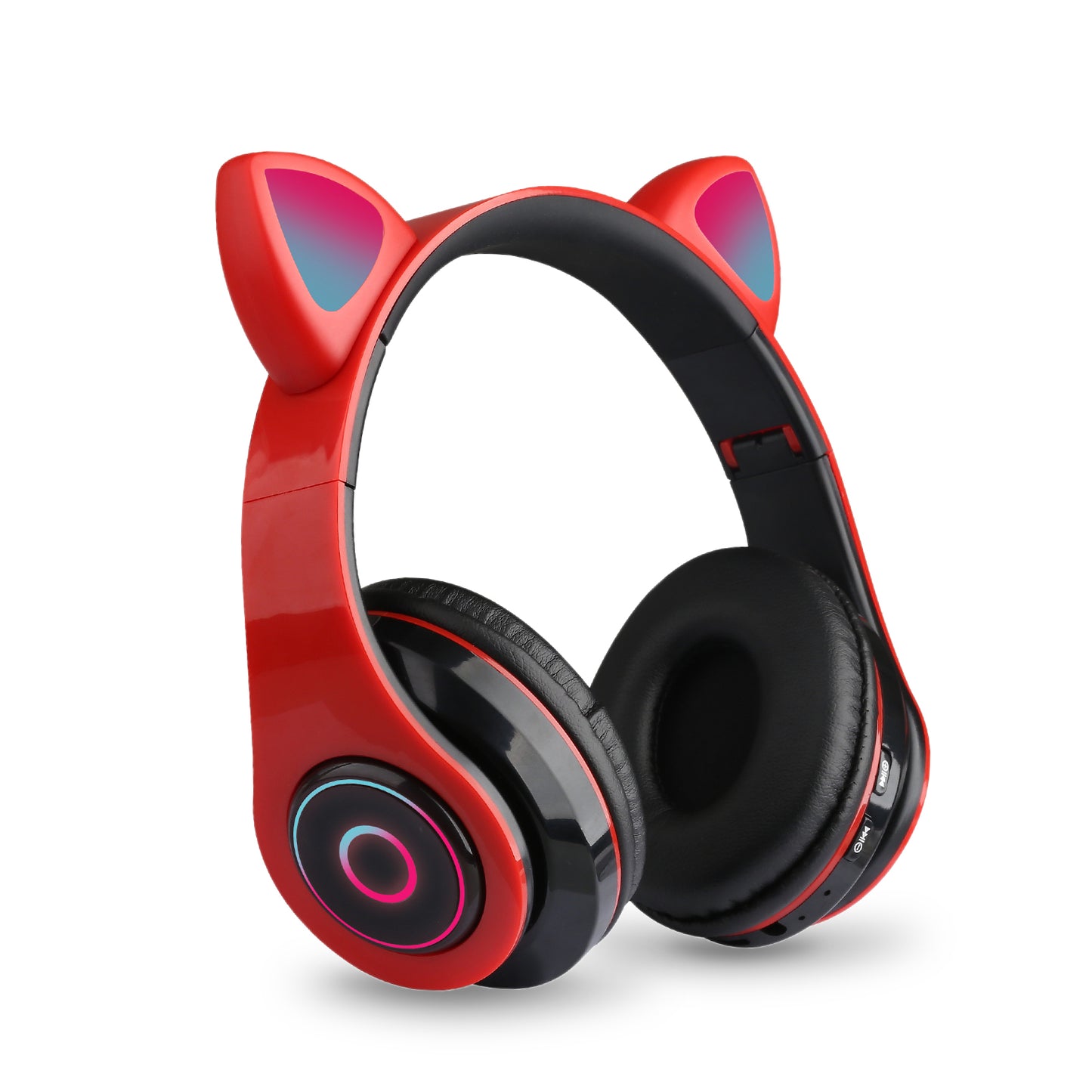 Audífonos Bluetooth con Orejas de Gato LED – Iluminación de 7 Colores
