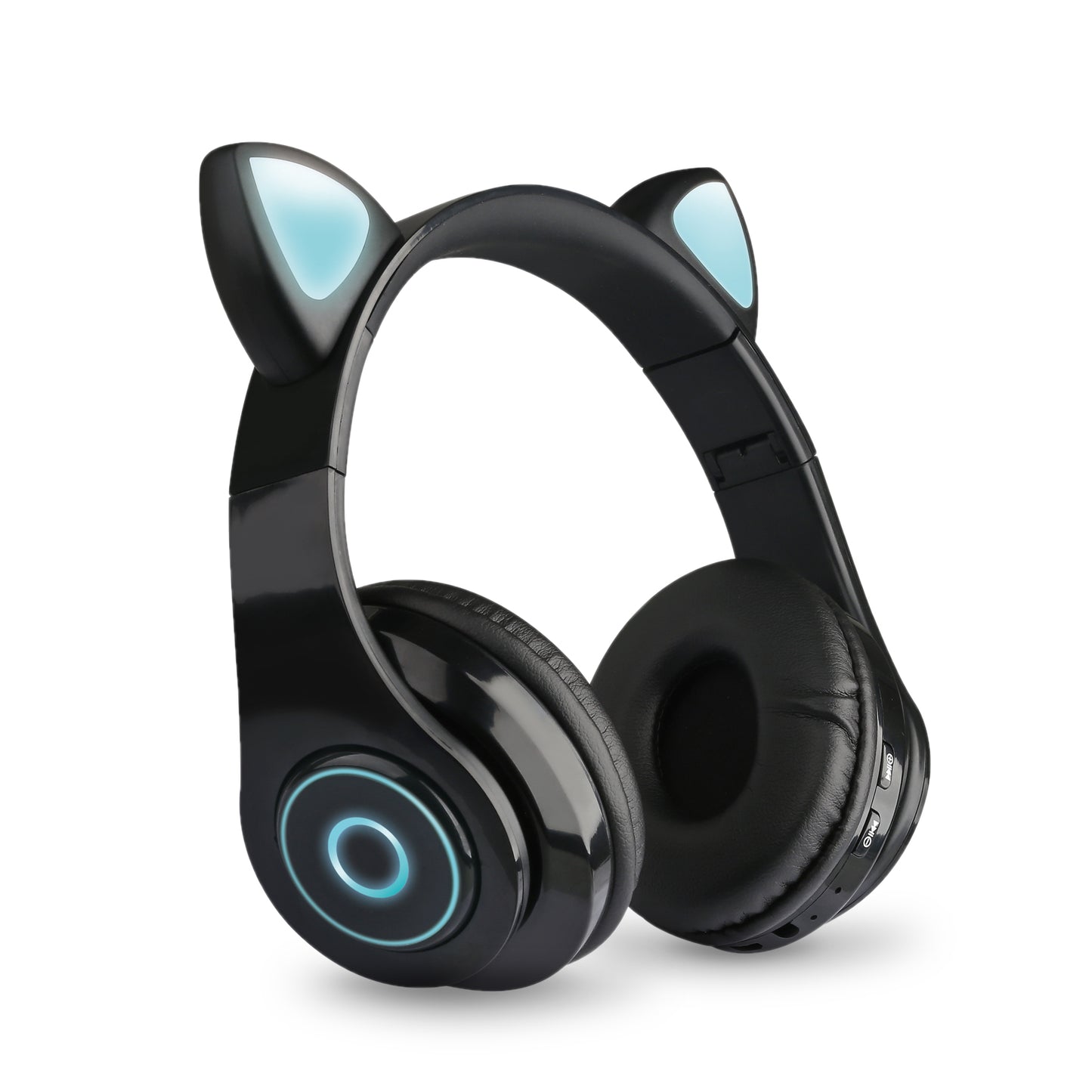 Audífonos Bluetooth con Orejas de Gato LED – Iluminación de 7 Colores