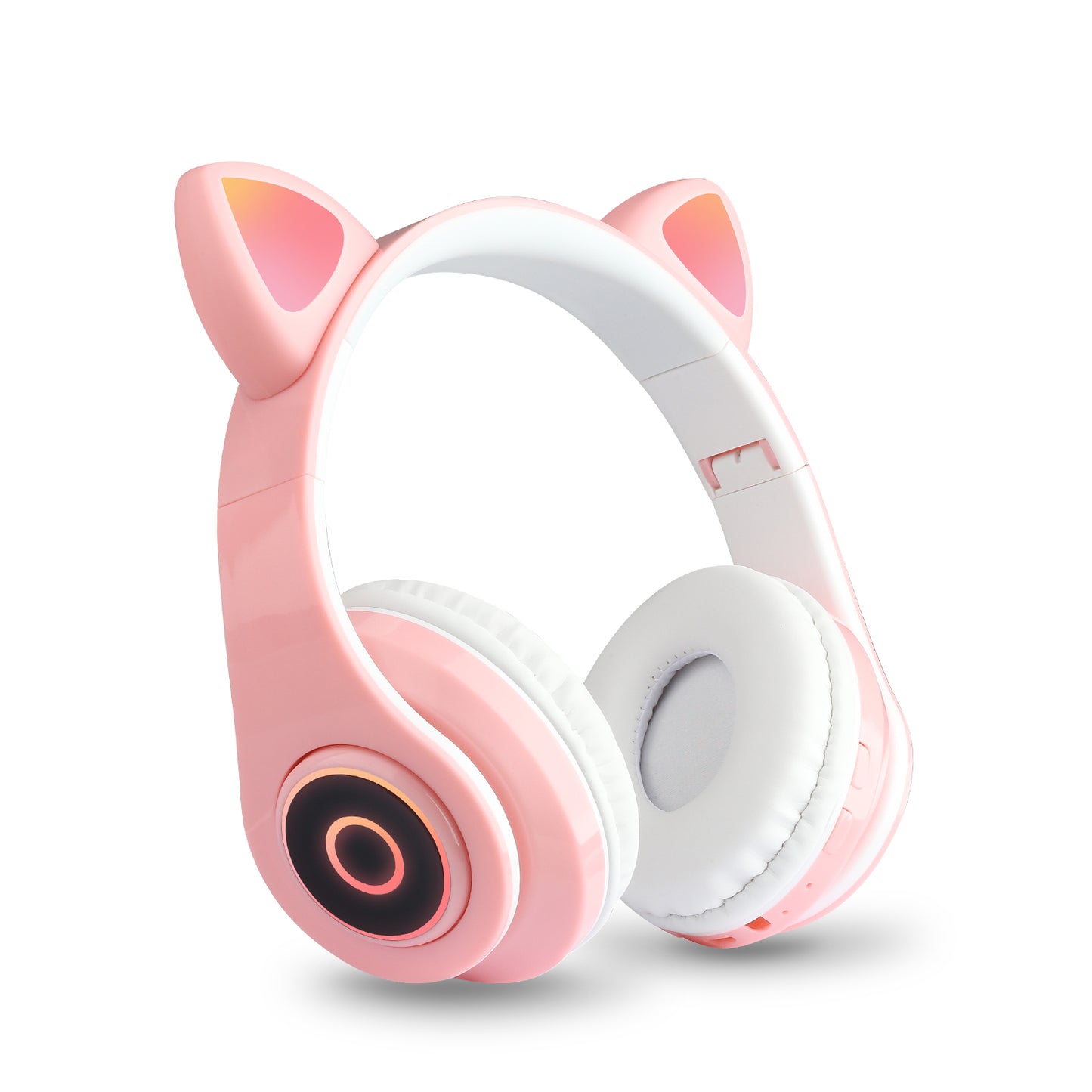 Audífonos Bluetooth con Orejas de Gato LED – Iluminación de 7 Colores